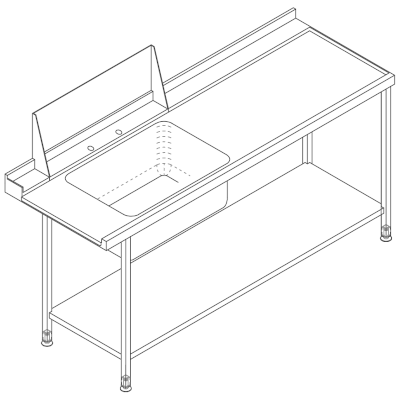 Commercial dish wash tables, Manchester, Liverpool, Leeds, UK